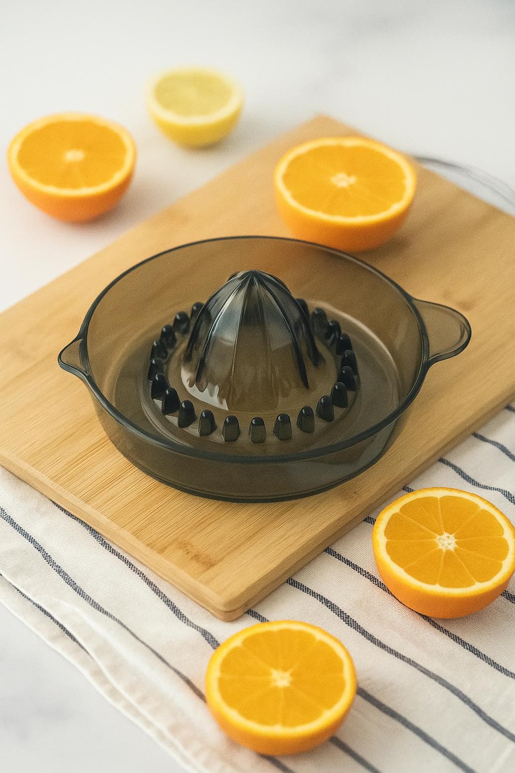 Akrilik Füme Narenciye Limon & Portakal Sıkacağı Pratik Portakal Sıkacağı