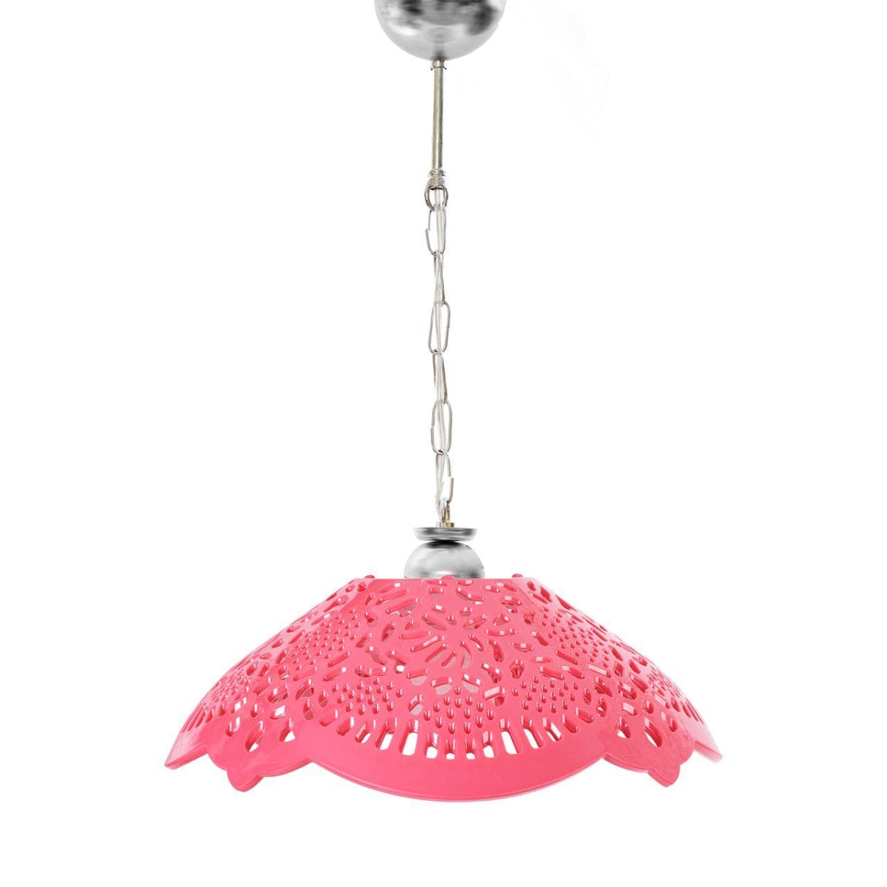 Fuşya Akrilik Avize - Soft Pembe Modern Aydınlatma 35x35x12 cm 3