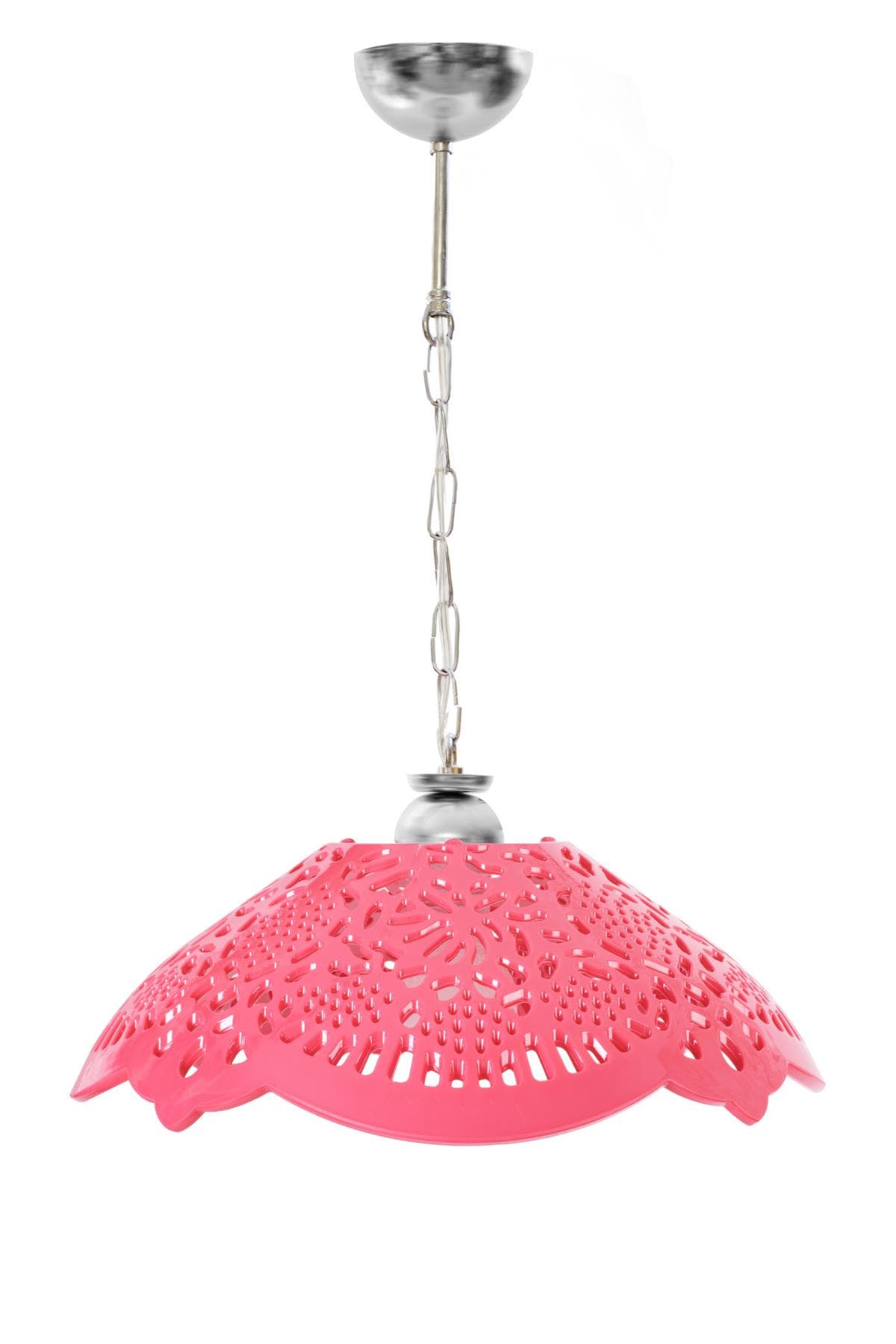 Fuşya Akrilik Avize - Soft Pembe Modern Aydınlatma 35x35x12 cm 4