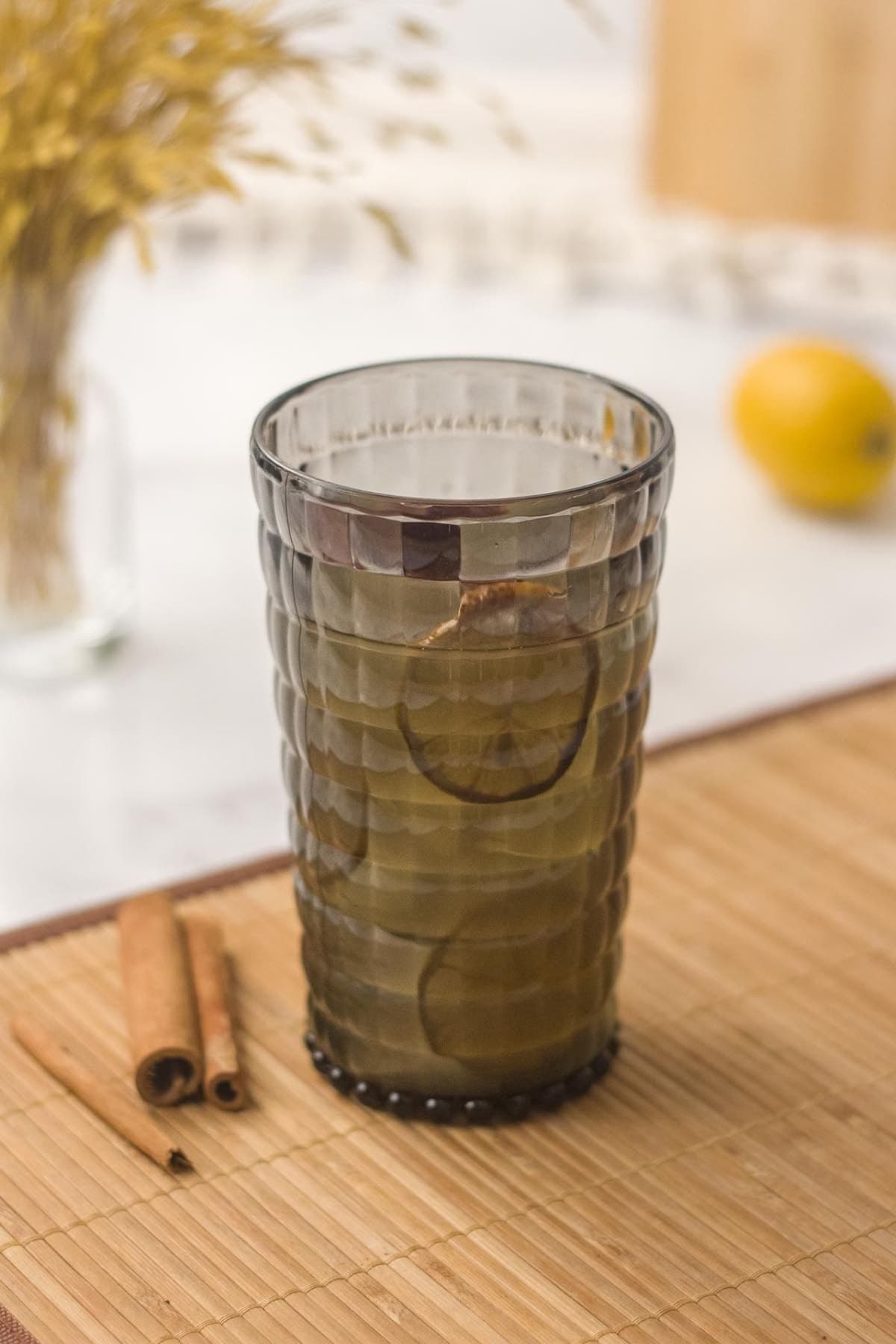 Akrilik Füme 6'lı Uzun Bardak 750 ml Büyük Boy 3