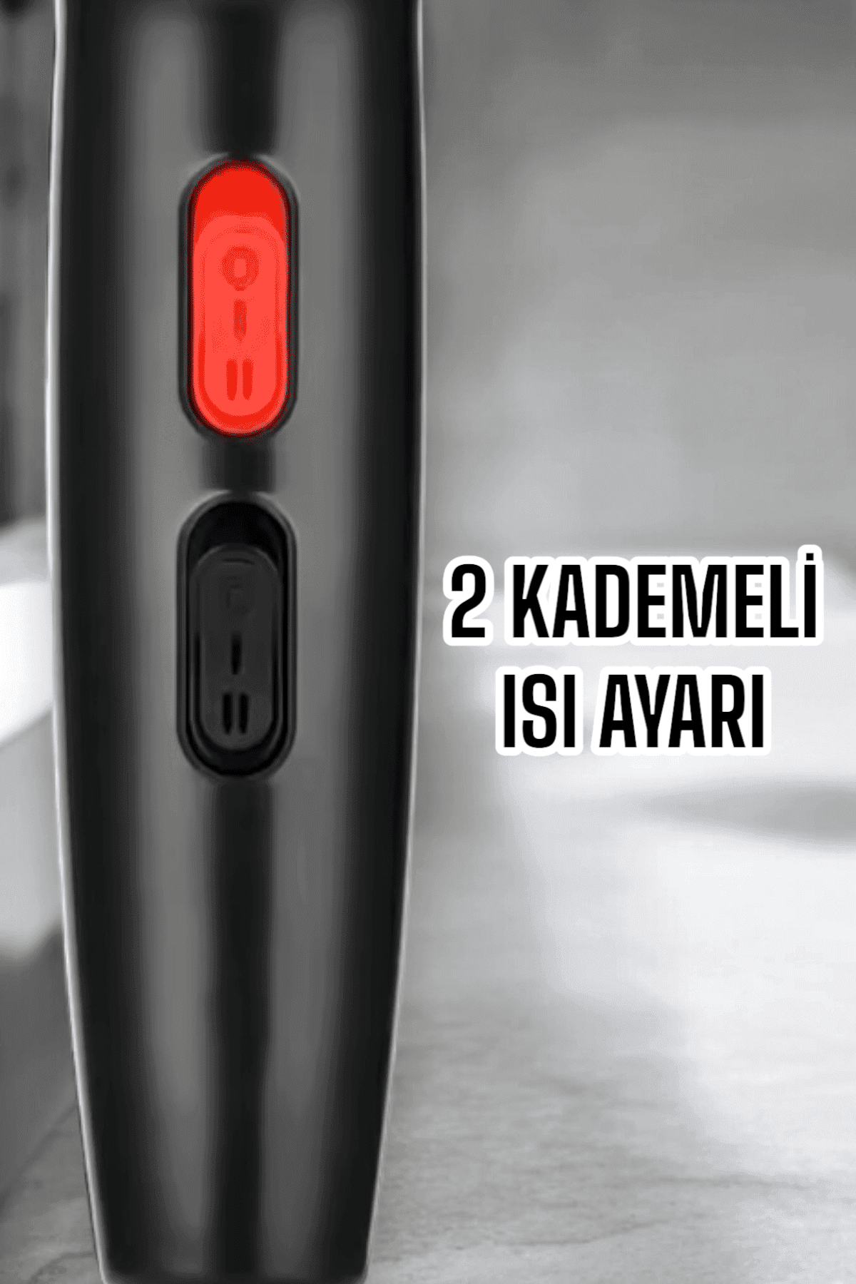 Tüm Saç Tiplerine Uygun, İki Kademeli Hız Ayarlı Fön Makinesi 4
