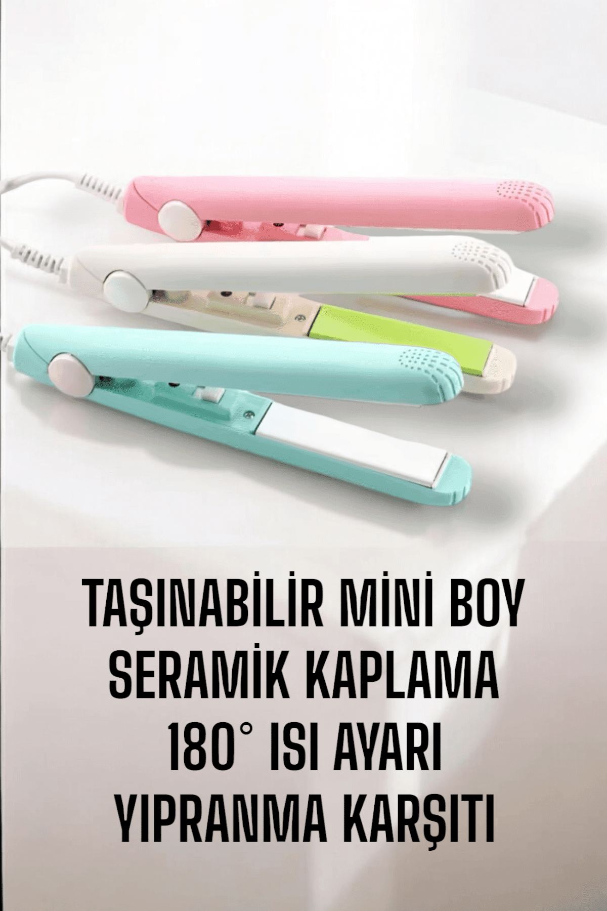 Seramik Kaplama Taşınabilir Mini Saç Düzleştirici Seyahat Dostu Tasarım 6