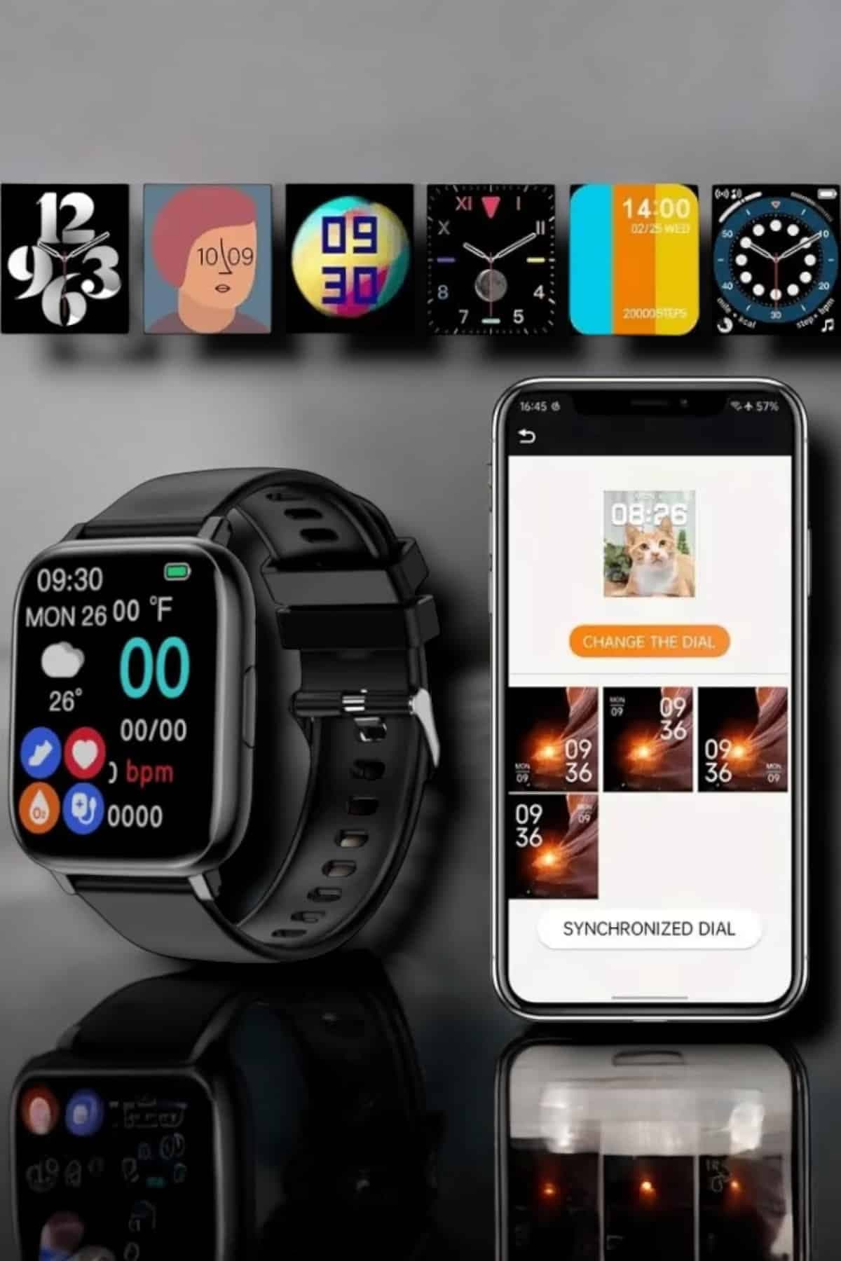 Suya Dayanıklı Bluetooth Akıllı Saat GPS, Adımsayar, Nabız & Sağlık Takibi 4