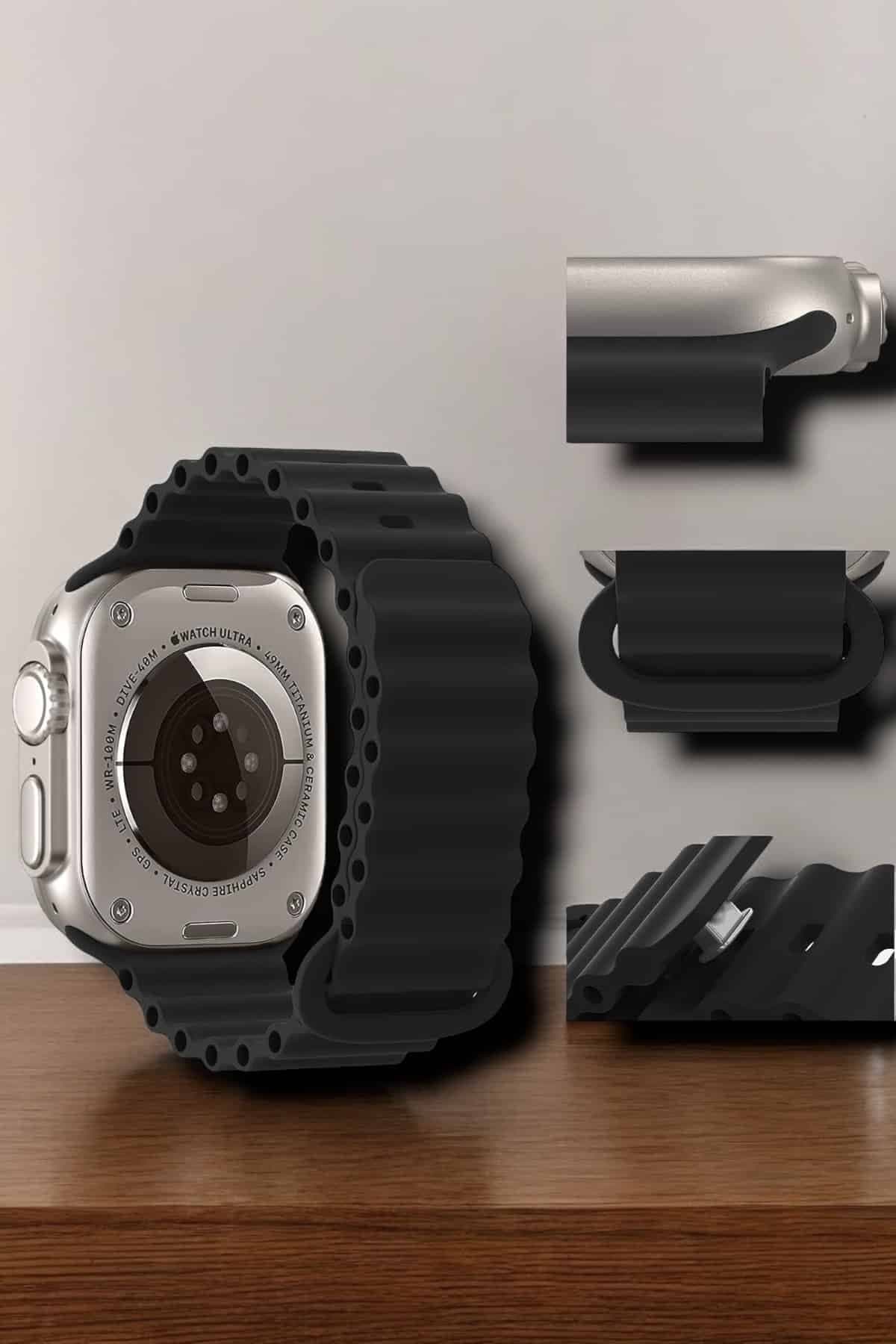 Suya ve Toza Dayanıklı 45 MM Akıllı Saat Bildirim ve Cevapsız Çağrı Görüntüleme 6