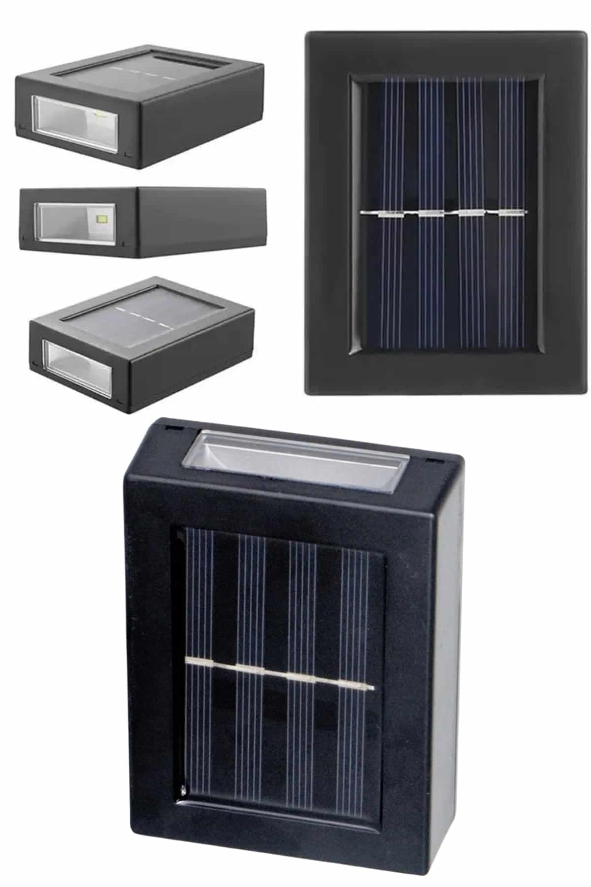 Solar Lamba Dekoratif Aplik Su Geçirmez Led Işıklı Duvar Lambası 5