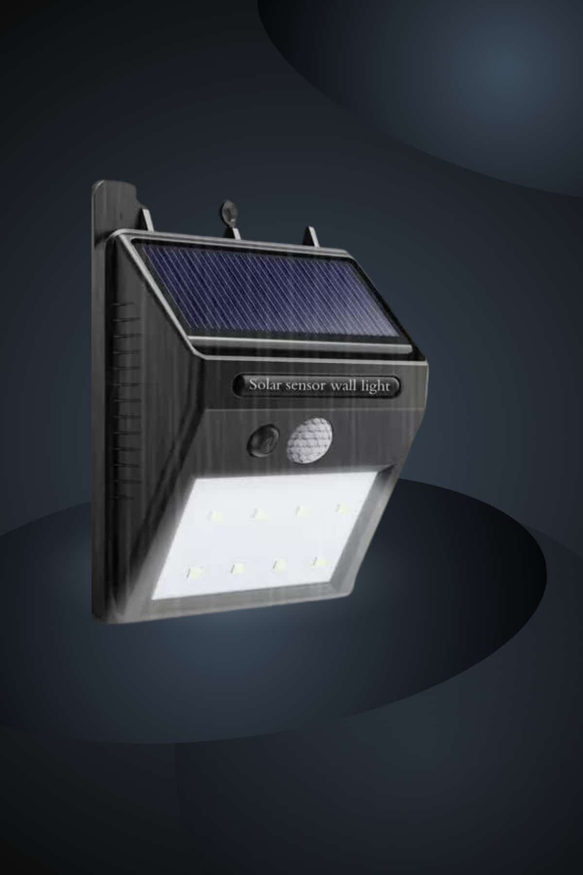Bahçe Aydınlatma Sensörlü Güneş Enerjili Duvar Lambası 40 Led Işık 4