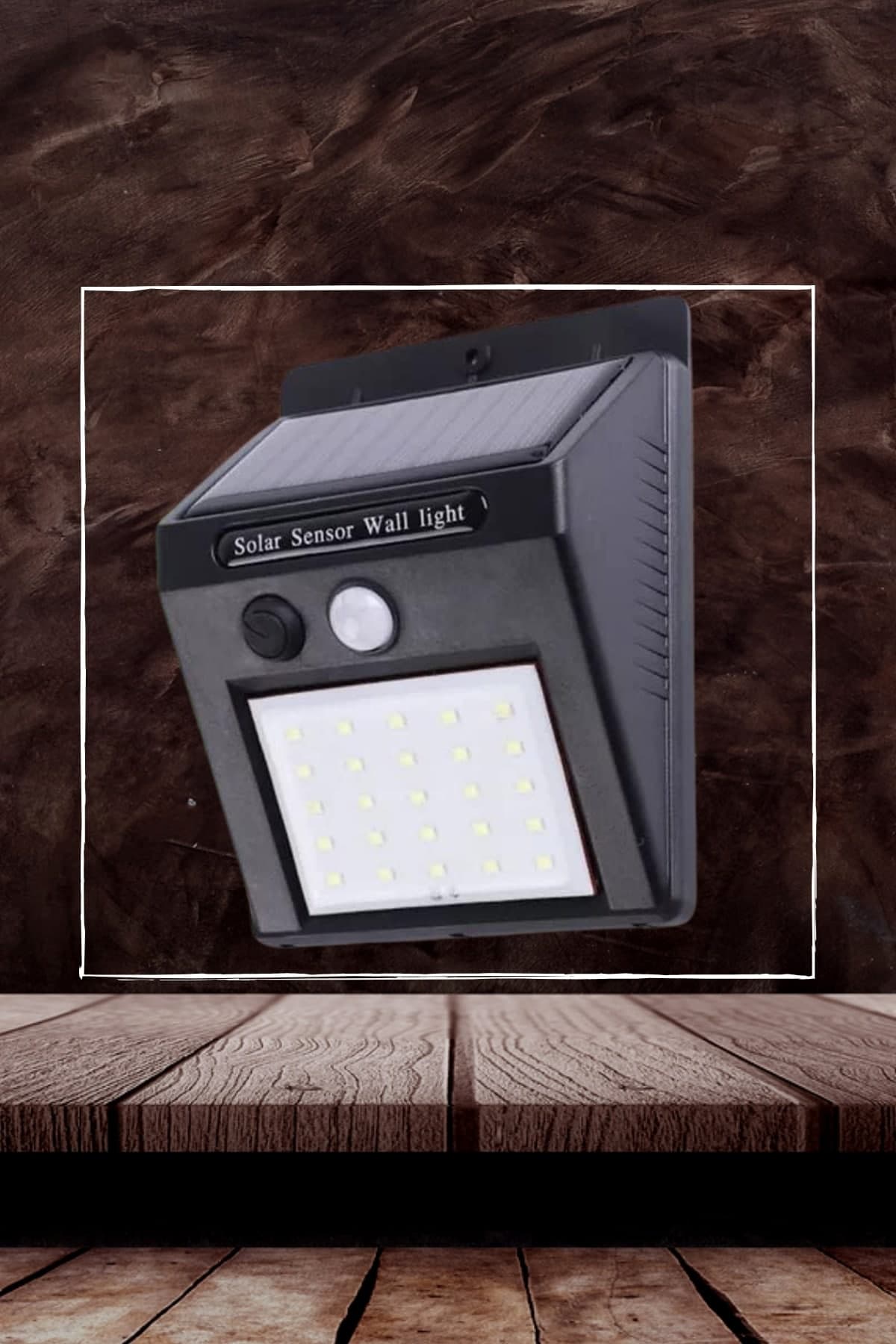 Bahçe Aydınlatma Sensörlü Güneş Enerjili Duvar Lambası 40 Led Işık 5