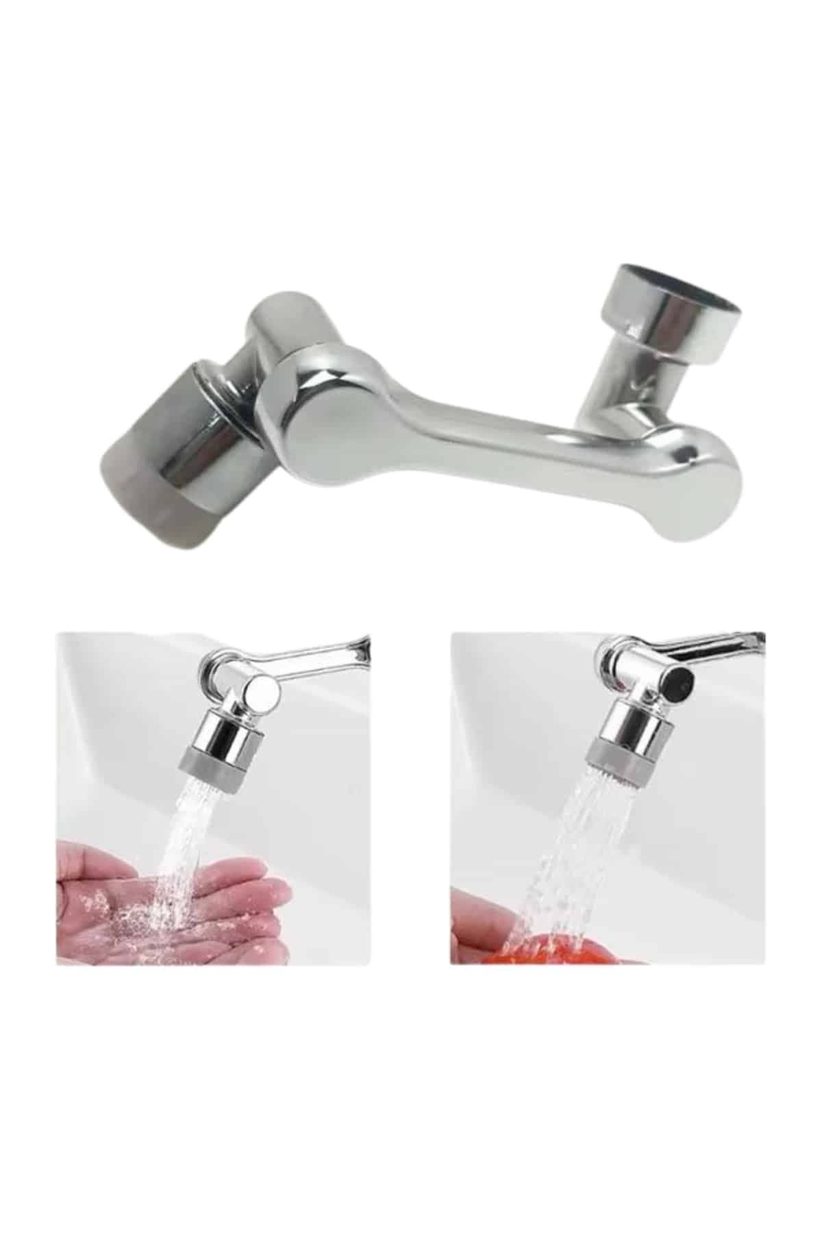 Dönebilen Musluk Başlığı Akrobat Mutfak Banyo Musluk Ucu Başlığı Oynar Başlıklı 6