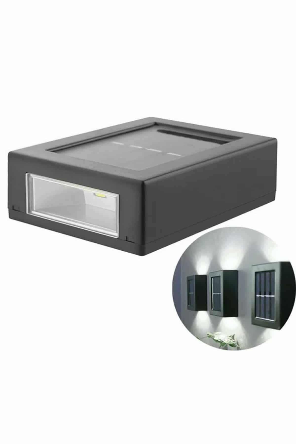 Dekoratif Duvar Lambası Solar Güneş Enerjili Bahçe Aydınlatması 5
