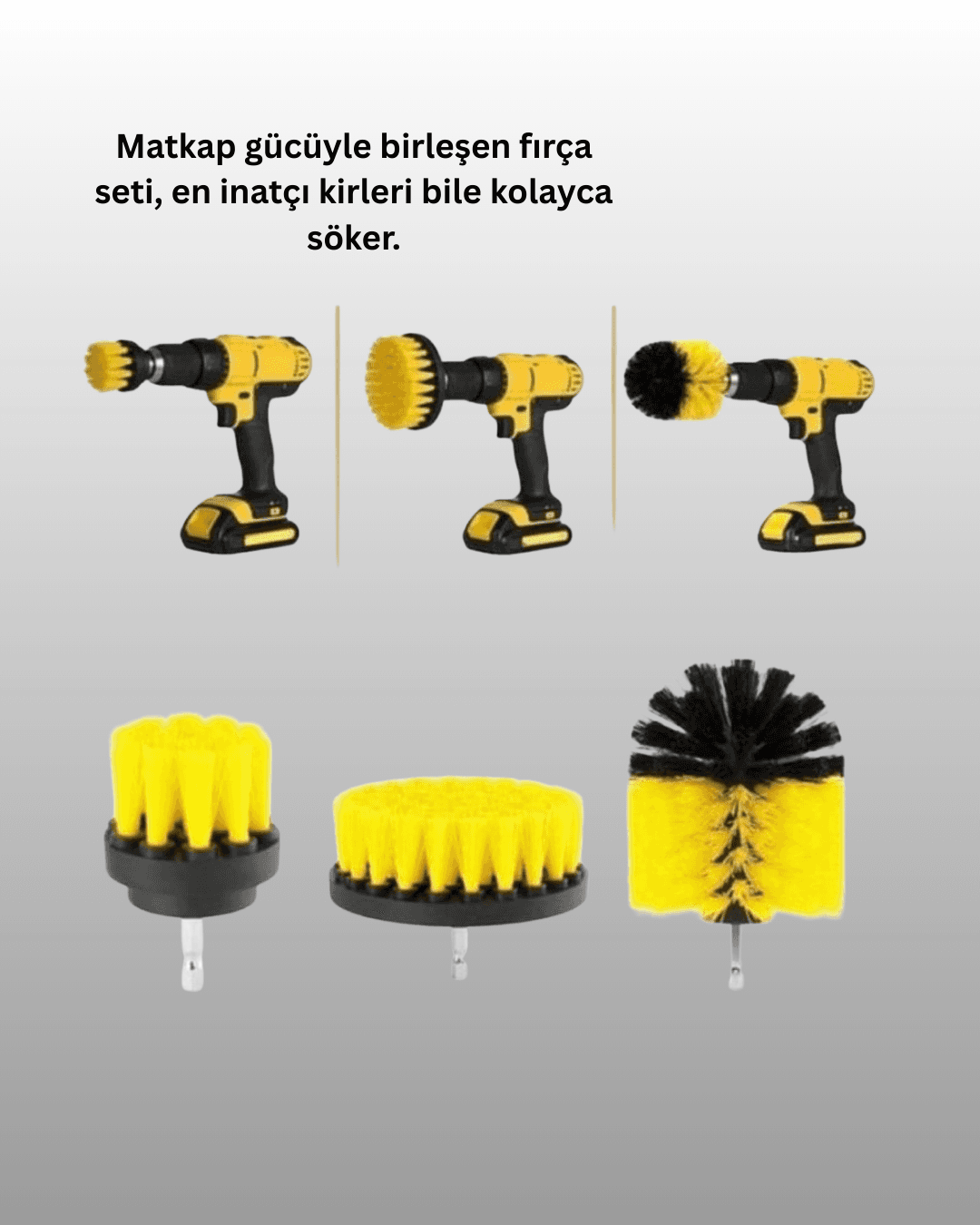 Profesyonel Matkap Ucu Temizlik Fırçası 3’lü Set 3
