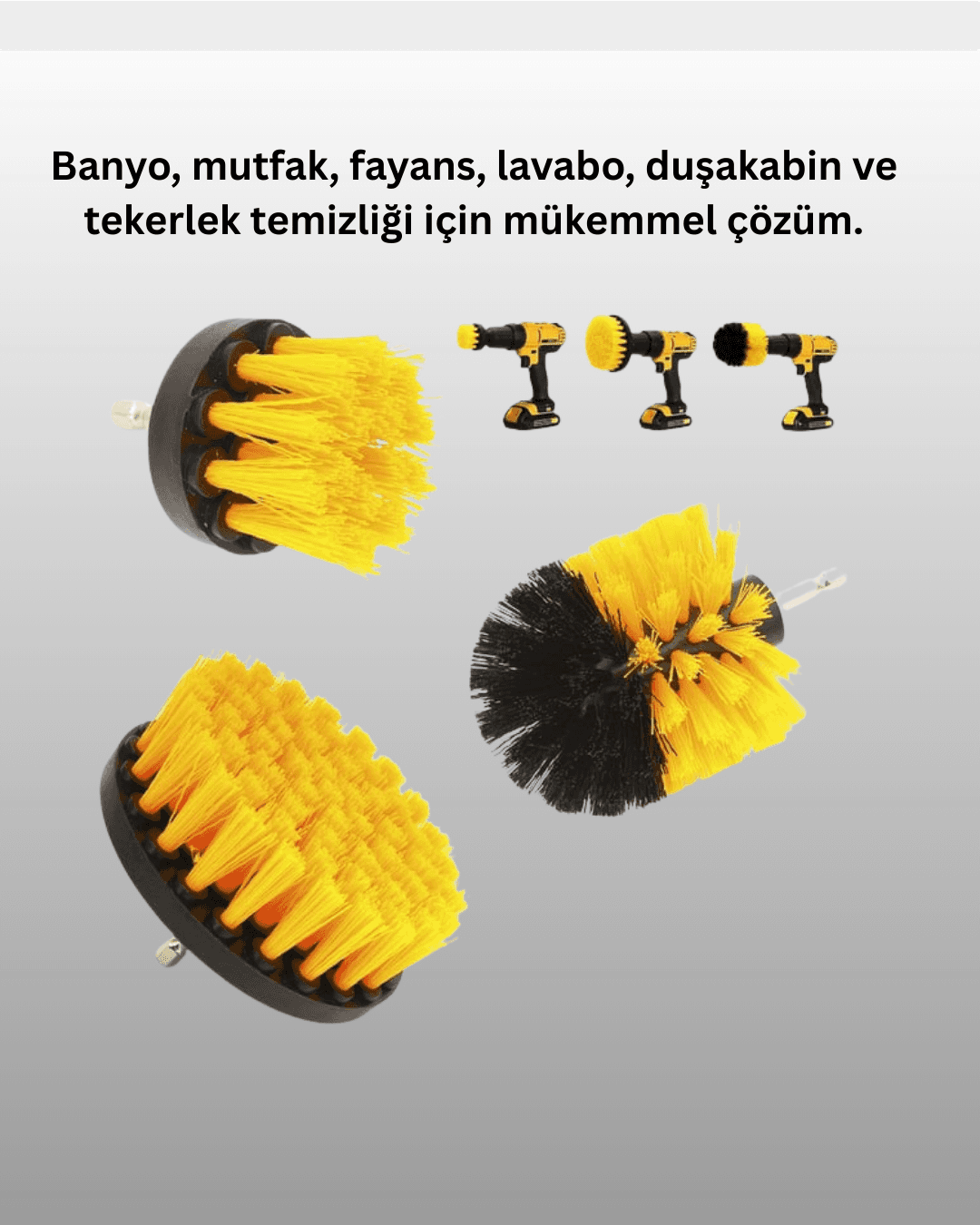 Profesyonel Matkap Ucu Temizlik Fırçası 3’lü Set 4