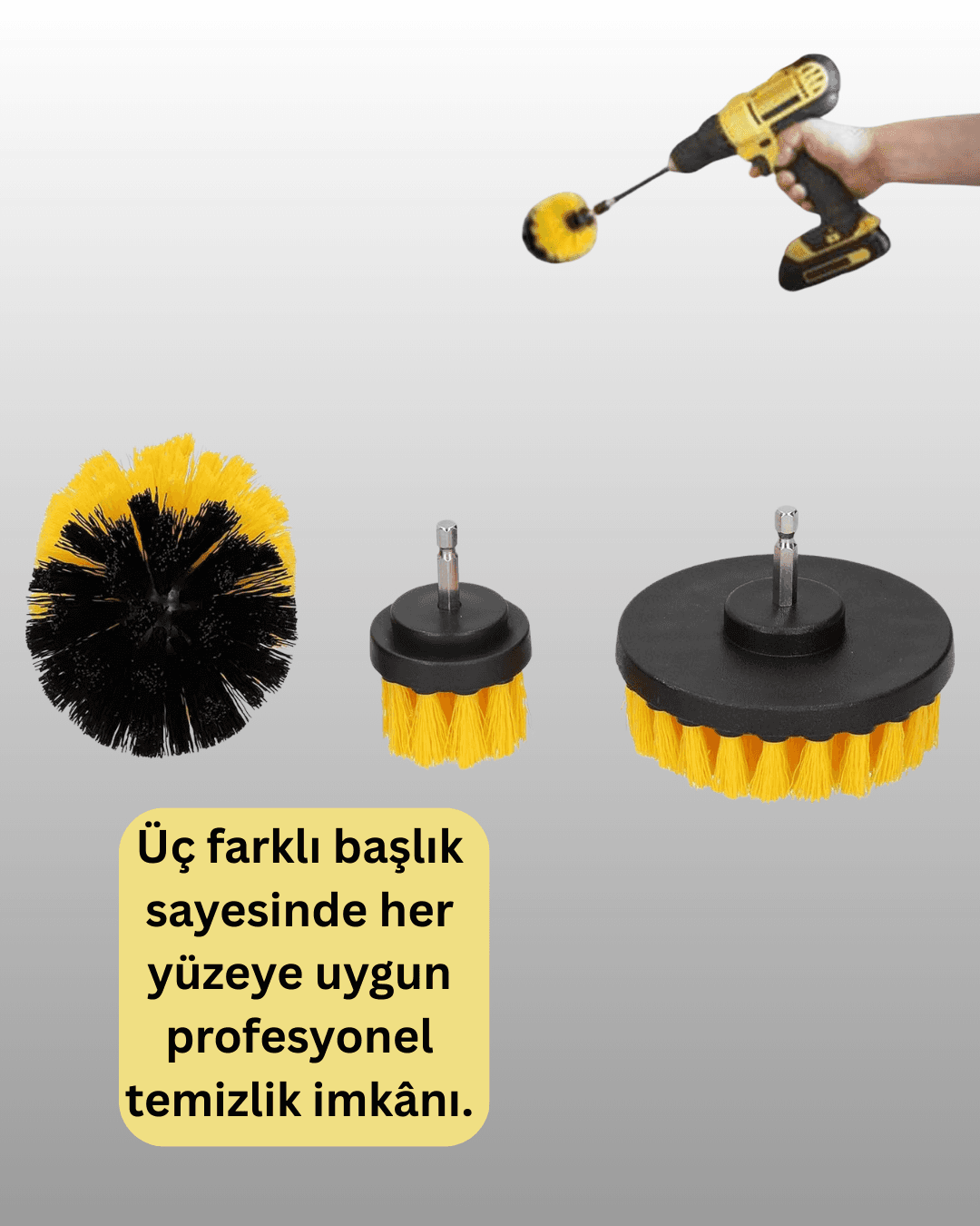 Profesyonel Matkap Ucu Temizlik Fırçası 3’lü Set 6