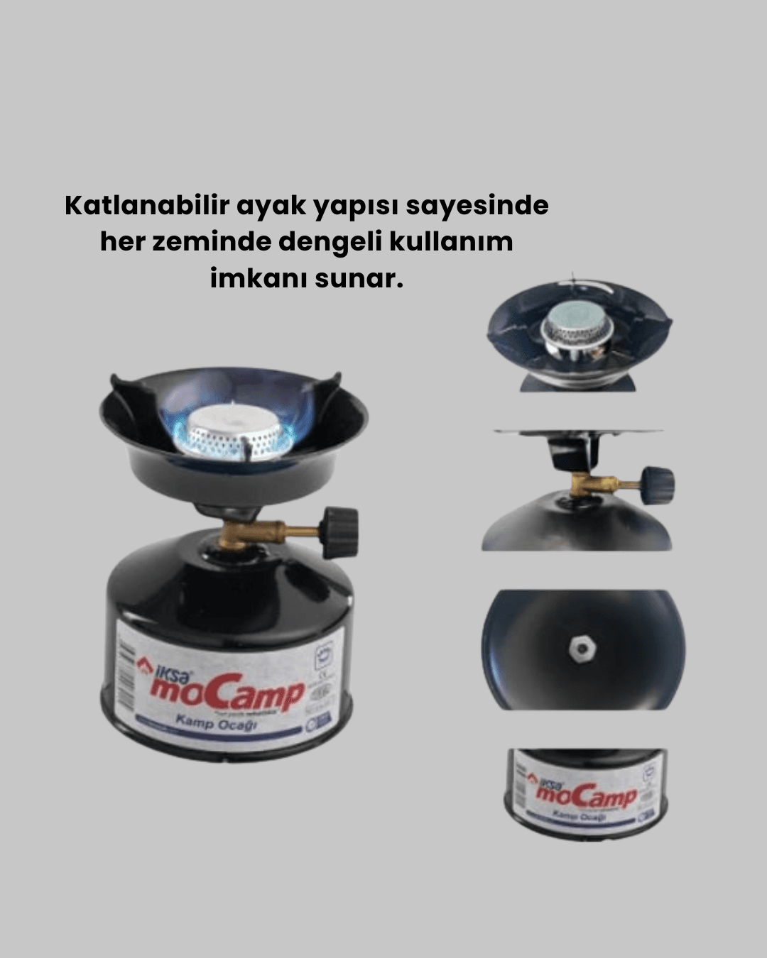 Piknik ve Doğa Yürüyüşü İçin Taşınabilir Kamp Ocağı 4