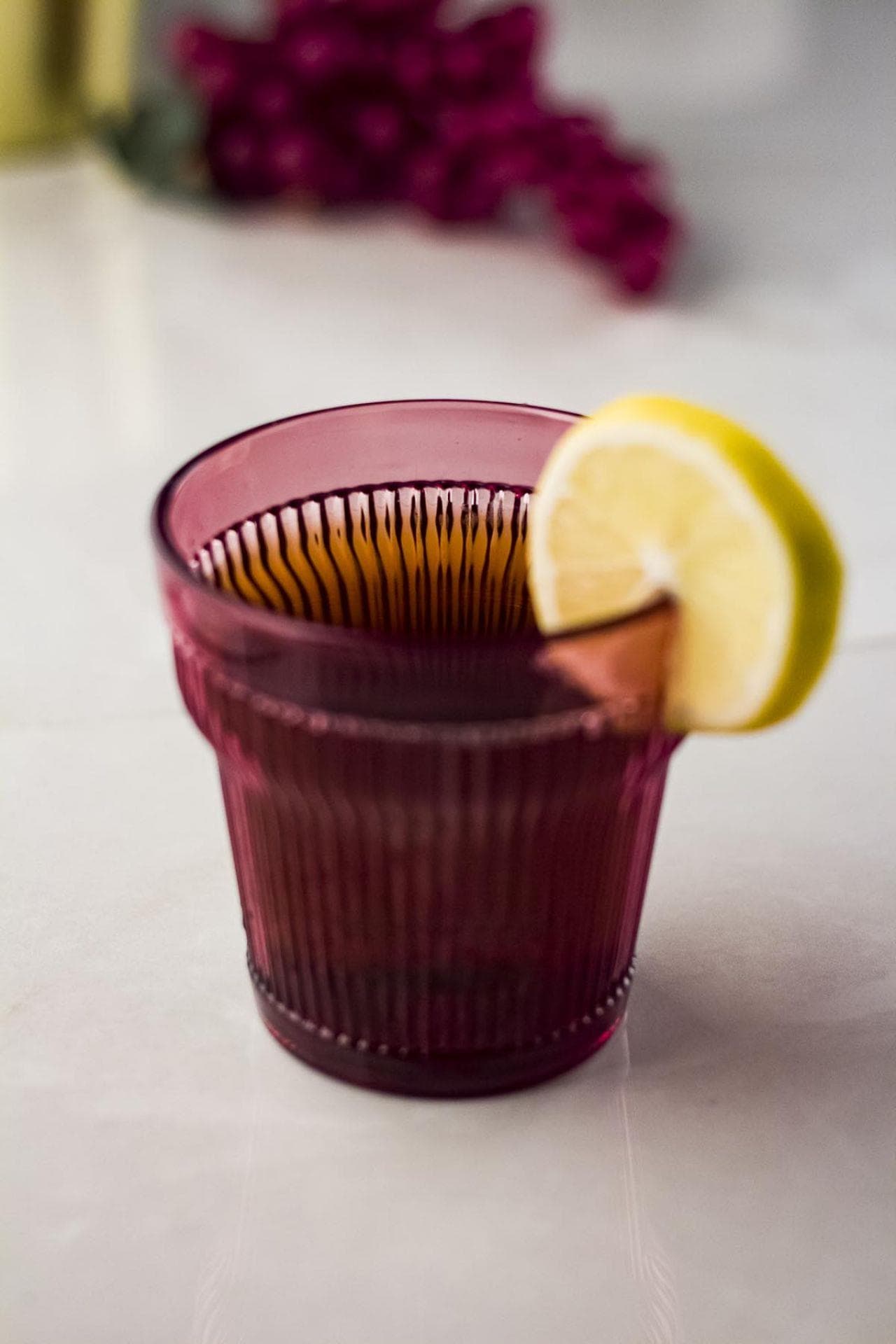 Premium Akrilik 6'lı Mürdüm Rengi Kısa Bardak Seti - 300 ml Kırılmaz Su & Meşrubat Bardağı