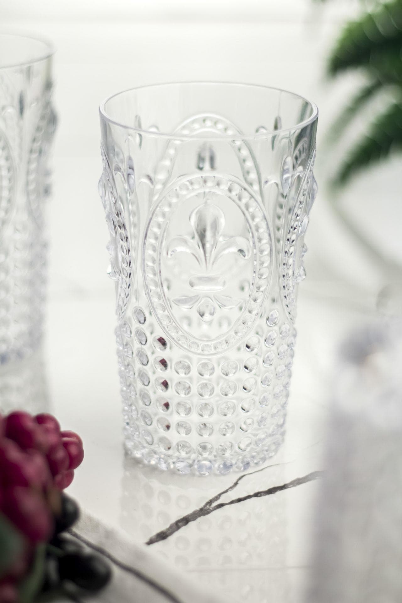 Premium Akrilik Uzun Su Bardağı 750 ml - Kırılmaz, Şeffaf, Büyük Boy