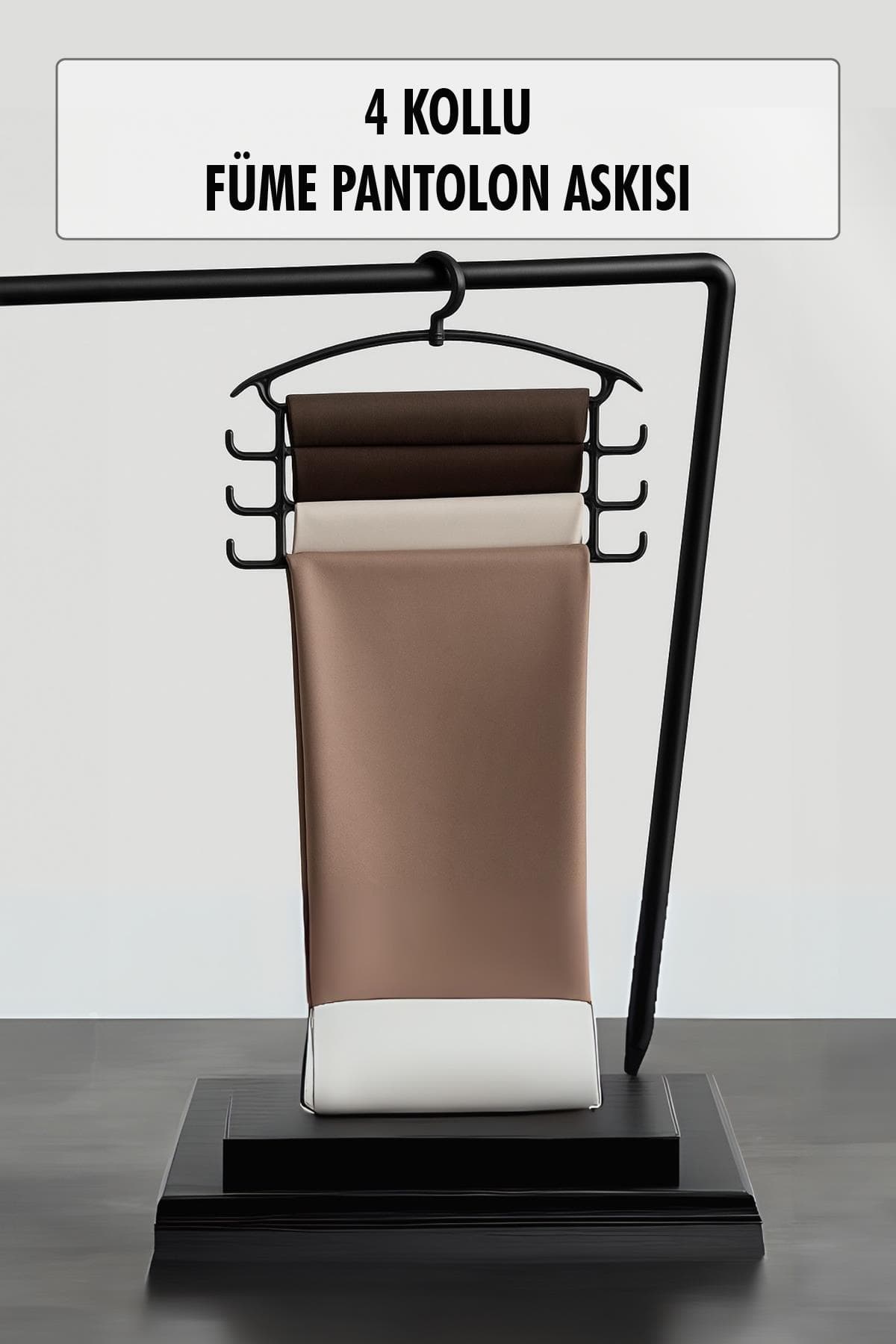 Füme Pantolon Askısı & Dolap Düzenleyici Askı
