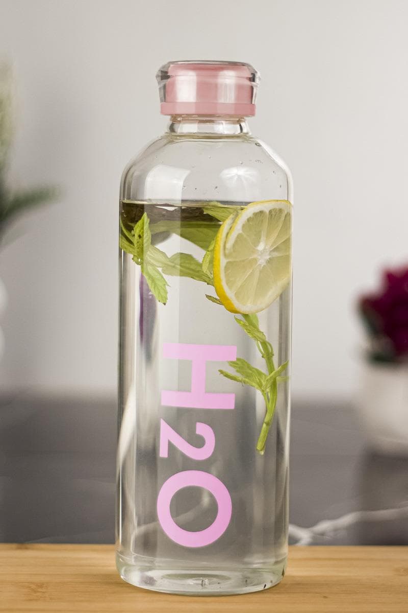 Premium Borosilikat Cam Matara 1000 ML - Vakum Kapaklı, Isıya Dayanıklı Su Şişesi