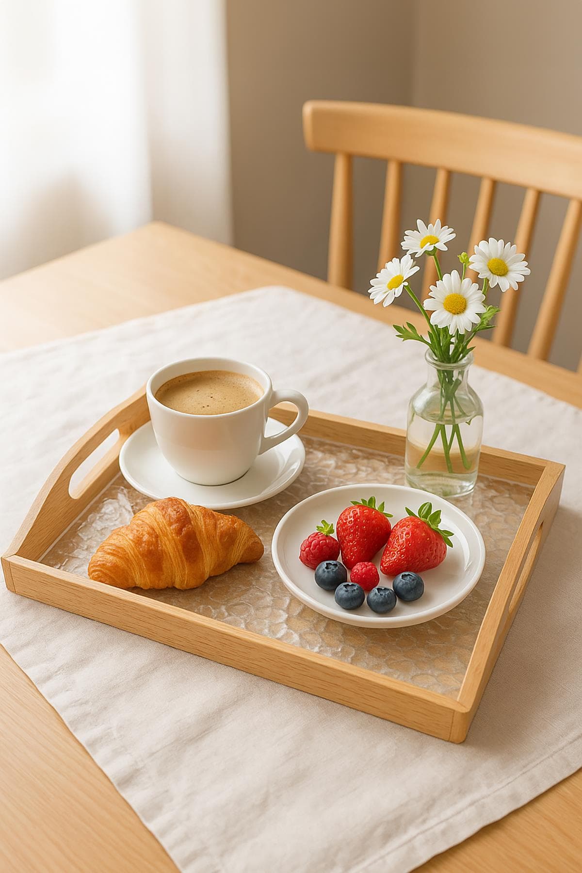 Orta Boy Bambu Dikdörtgen Servis Tepsisi 25×37 cm-ASM0570