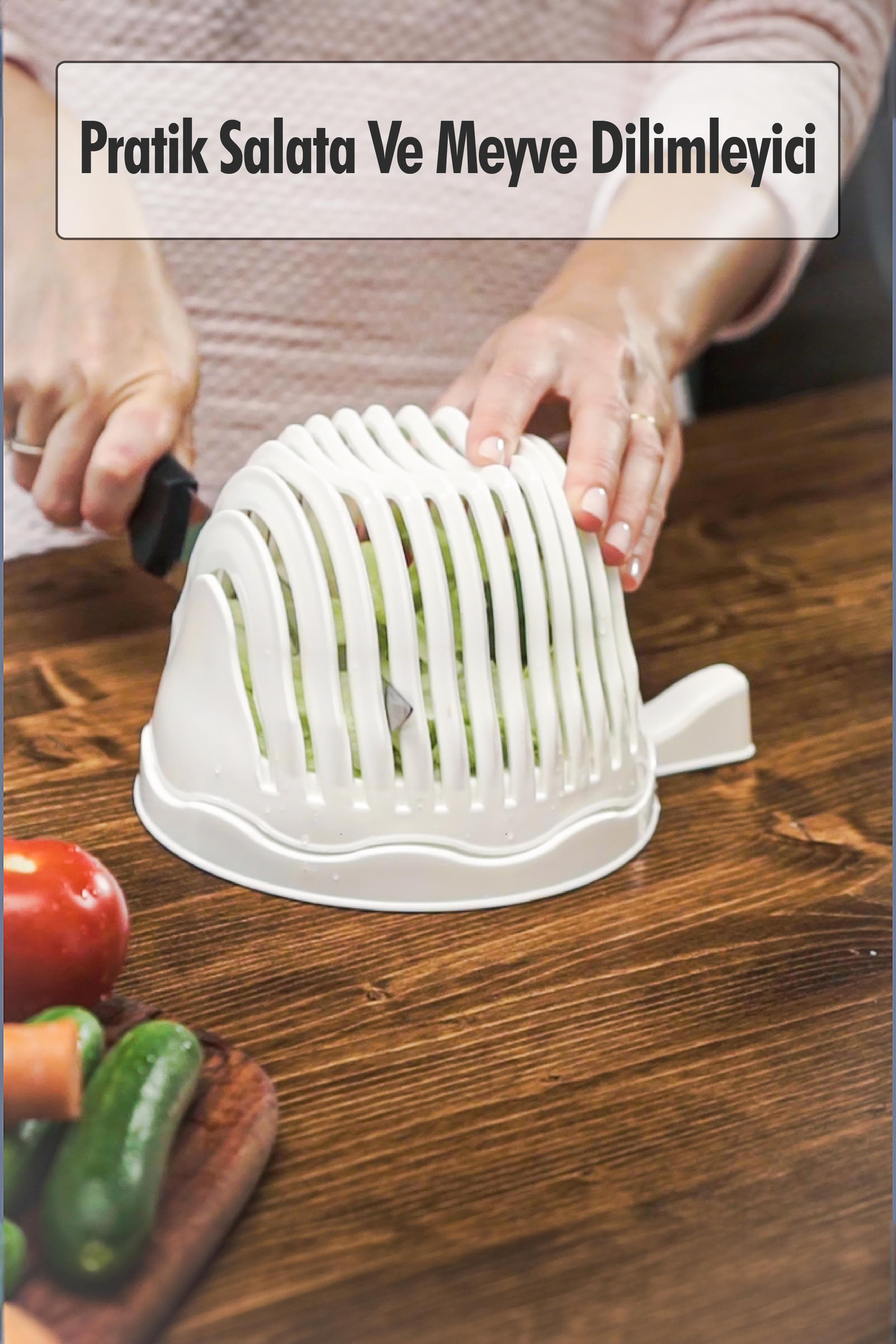 Pratik Salata Ve Meyve Dilimleyici & Pratik Süzgeç