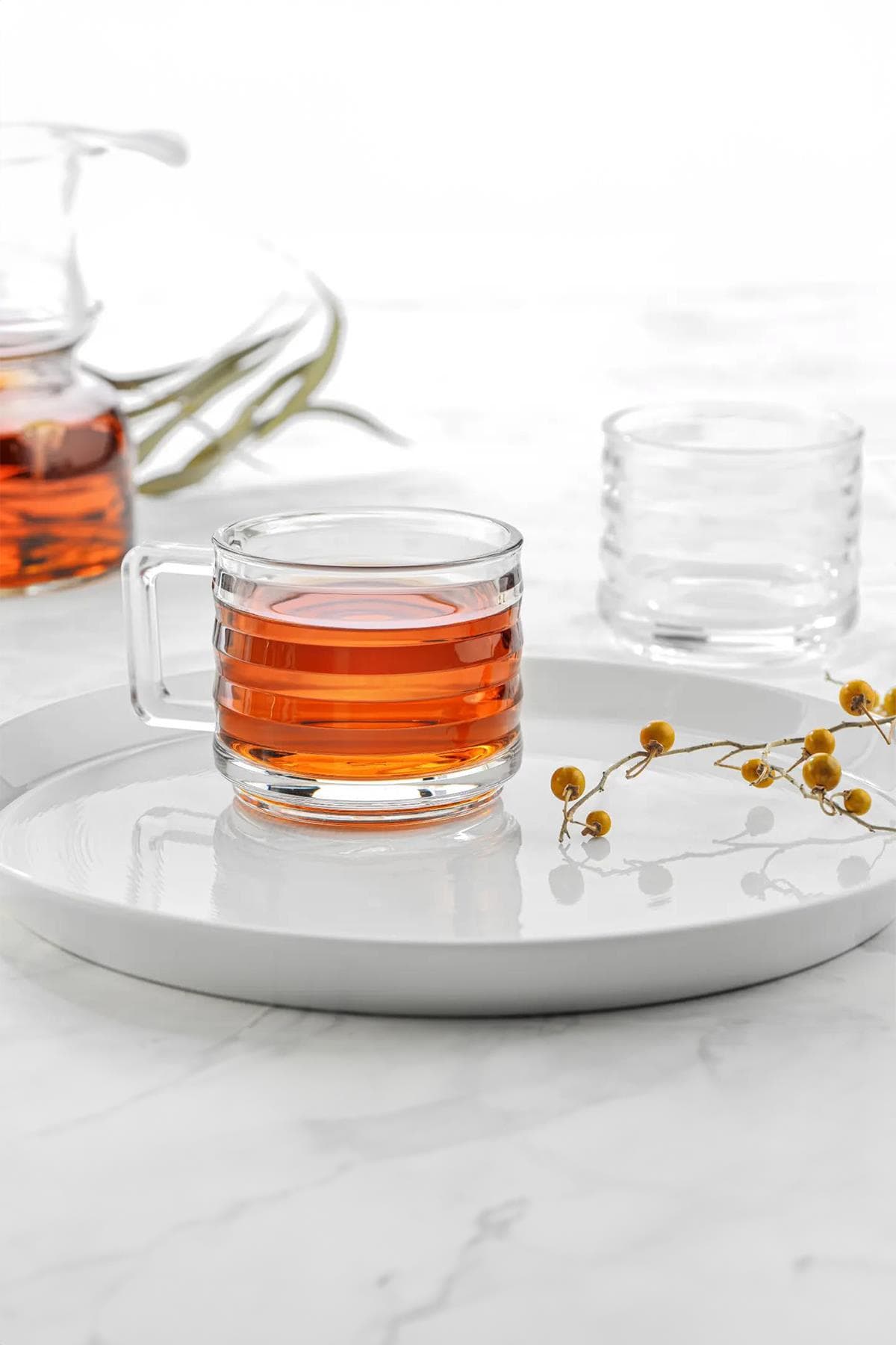 6’lı Cam Çay Kahve Sunum Fincanı 150 ml