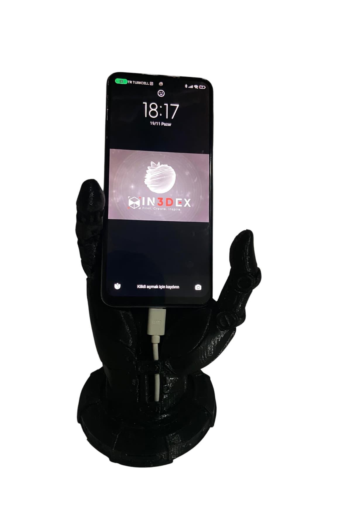 Premium Robot El Telefon Tutucu Stand - 360 Derece Esnek Masaüstü ve Araç İçi Kullanım