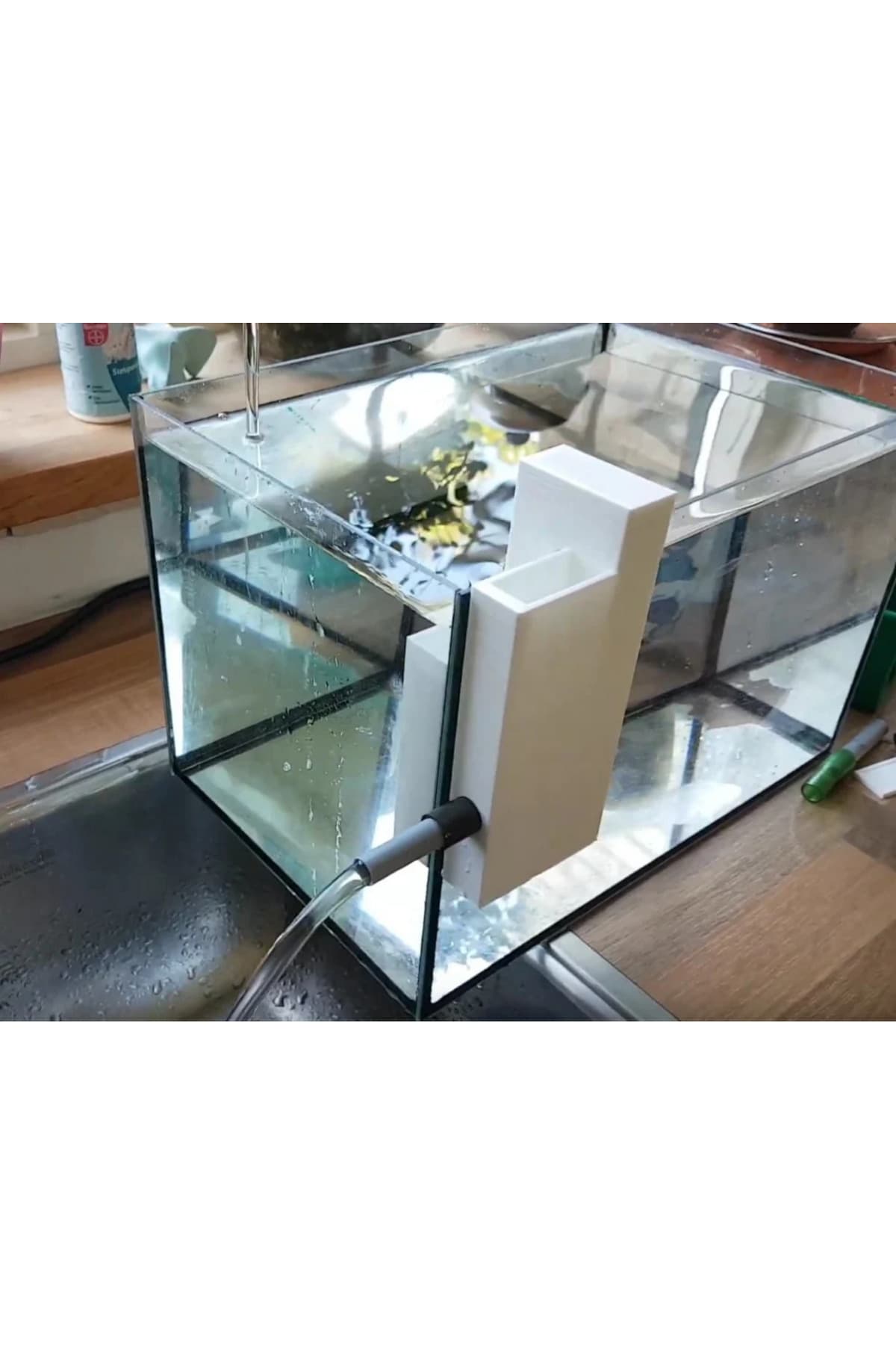 Premium Akvaryum Su Seviye Dengeleyici - Otomatik Taşırma ve Su Değişim Aparatı