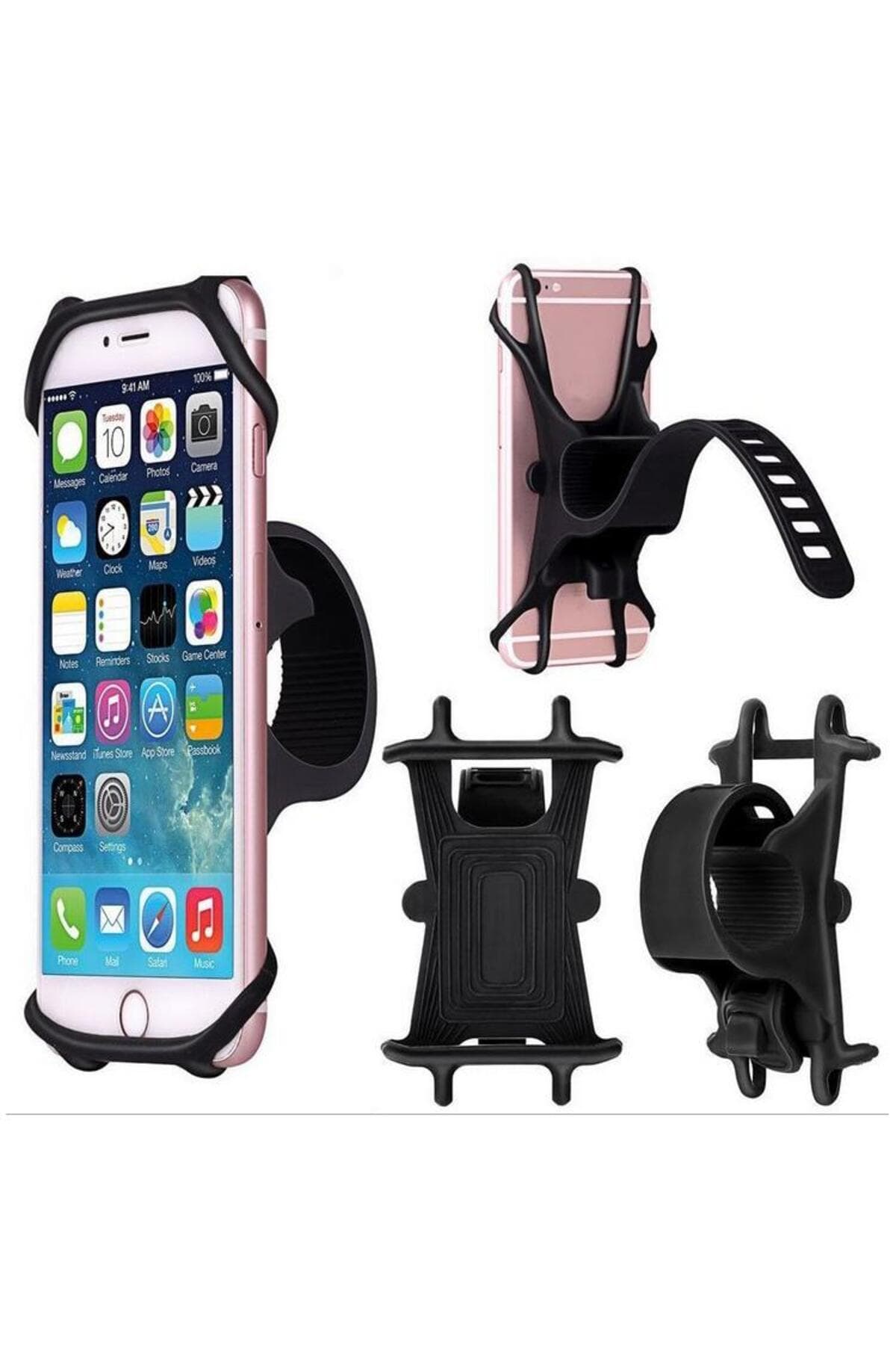 Premium Motosiklet Bisiklet Telefon Tutucu - Gidon Uyumlu, Titremeye Dayanıklı Navigasyon Standı