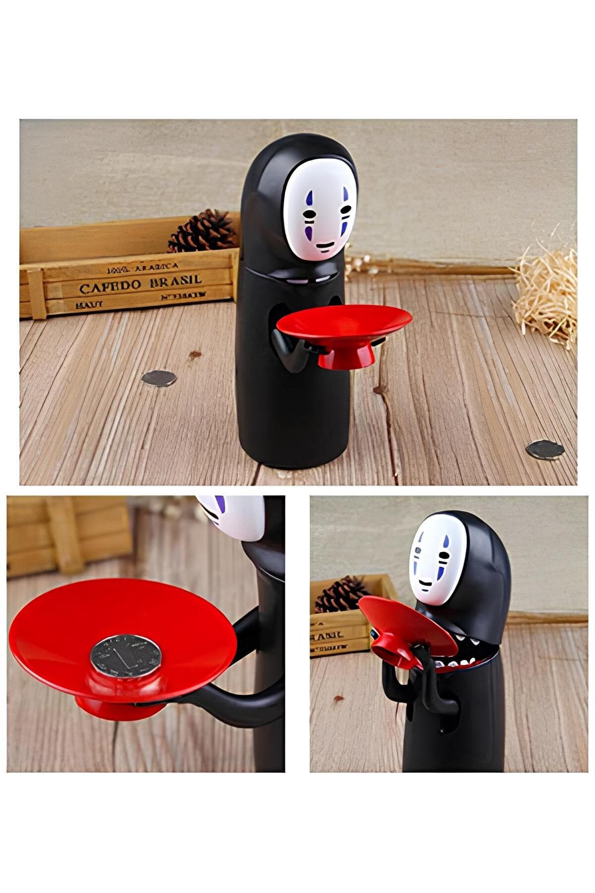 No Face Tasarımlı Elektronik Sesli Para Kumbarası - Eğlenceli Birikim Hediyesi