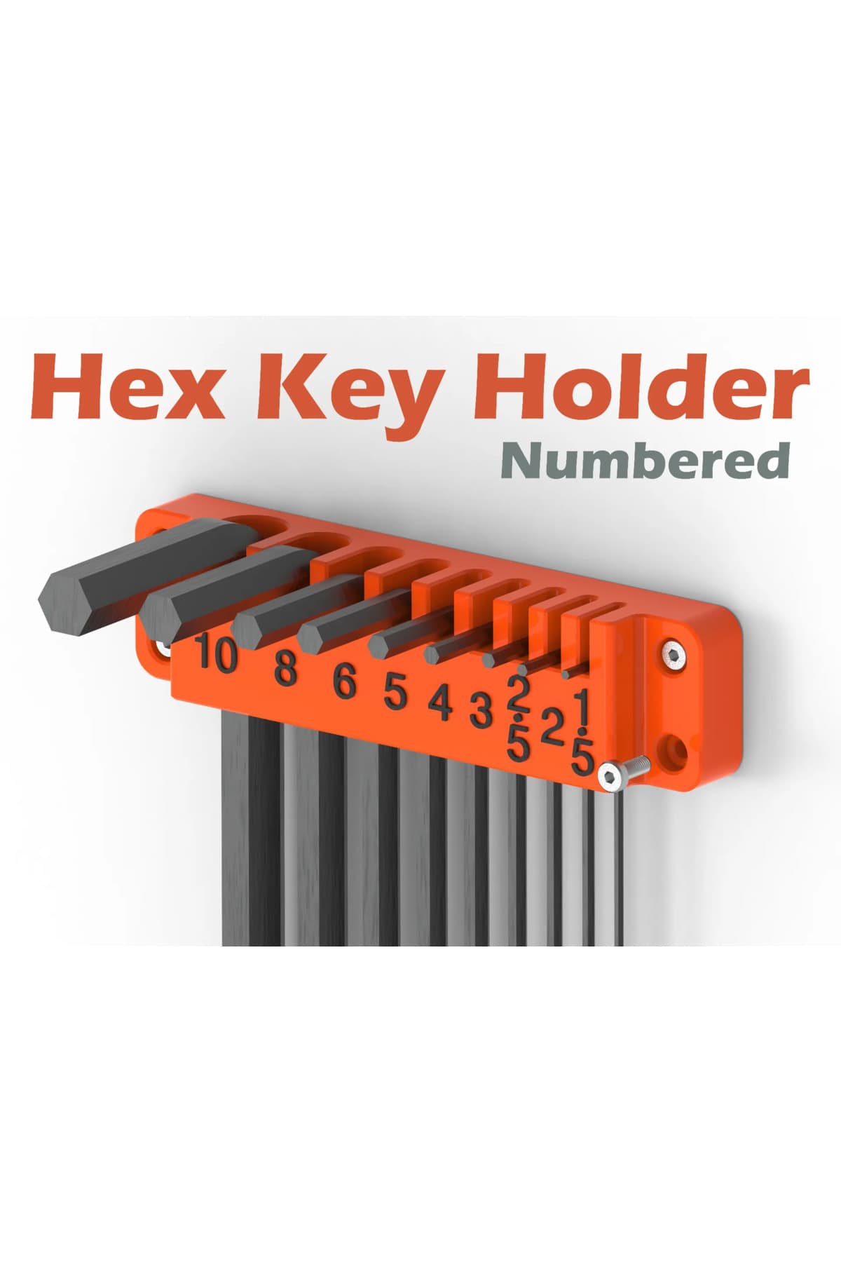 Premium Alyan Anahtar ve Vidalama Ucu Organizeri - 128'li Pratik Alet Saklama Kutusu