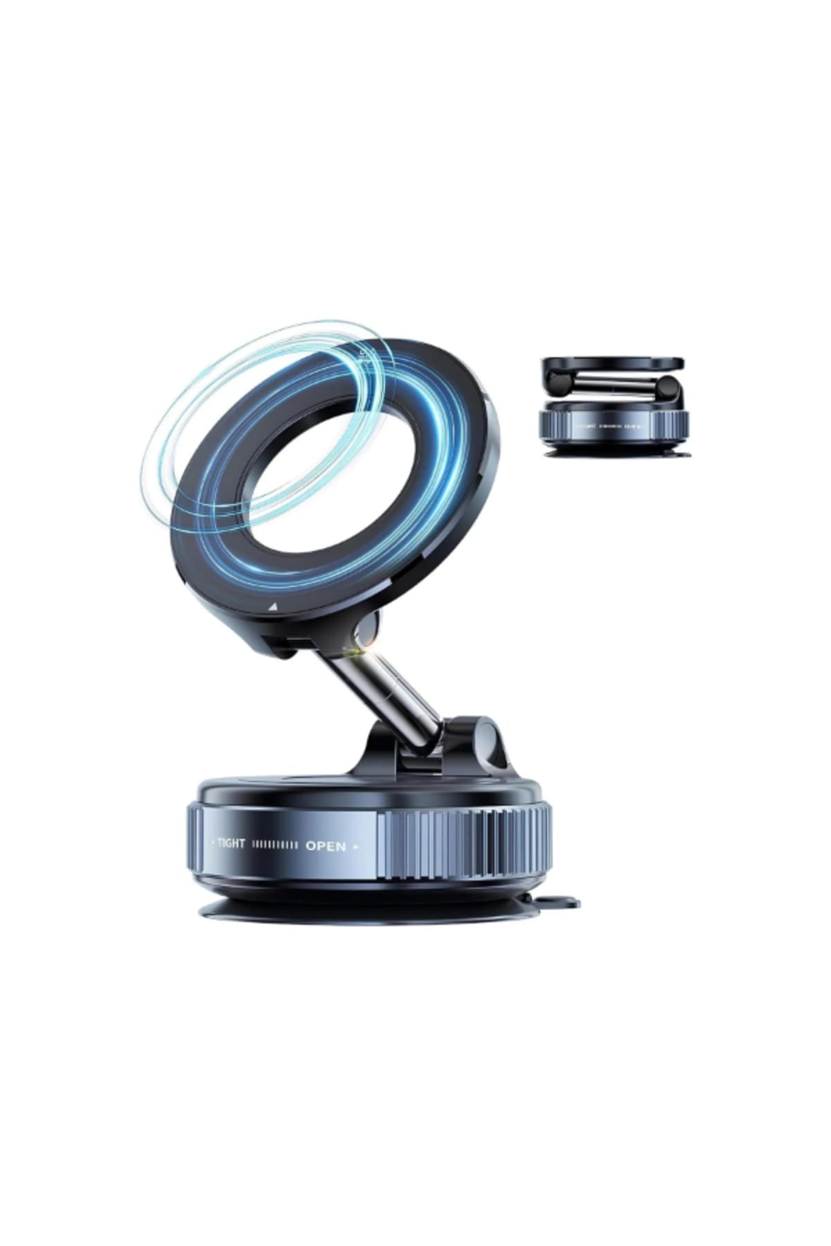 Vakumlu & Manyetik 360° Döner Araç Telefon Tutucu - MagSafe Uyumlu Oto Standı