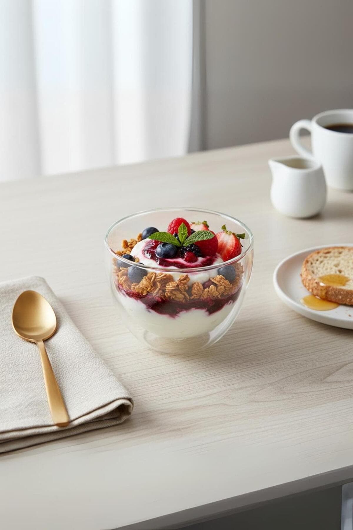 Çift Cidarlı Isı Yalıtımlı Cam Sunum Kasesi 250 ml