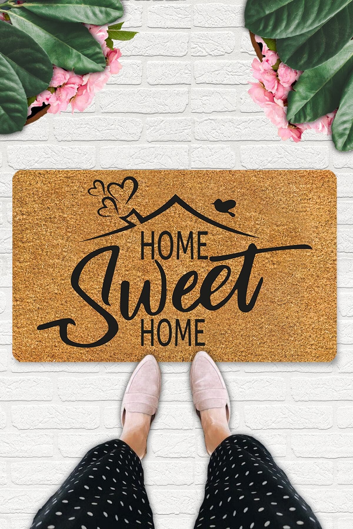 Home Sweet Home Coco Premium Dekoratif Kapı & İç Mekan Paspası