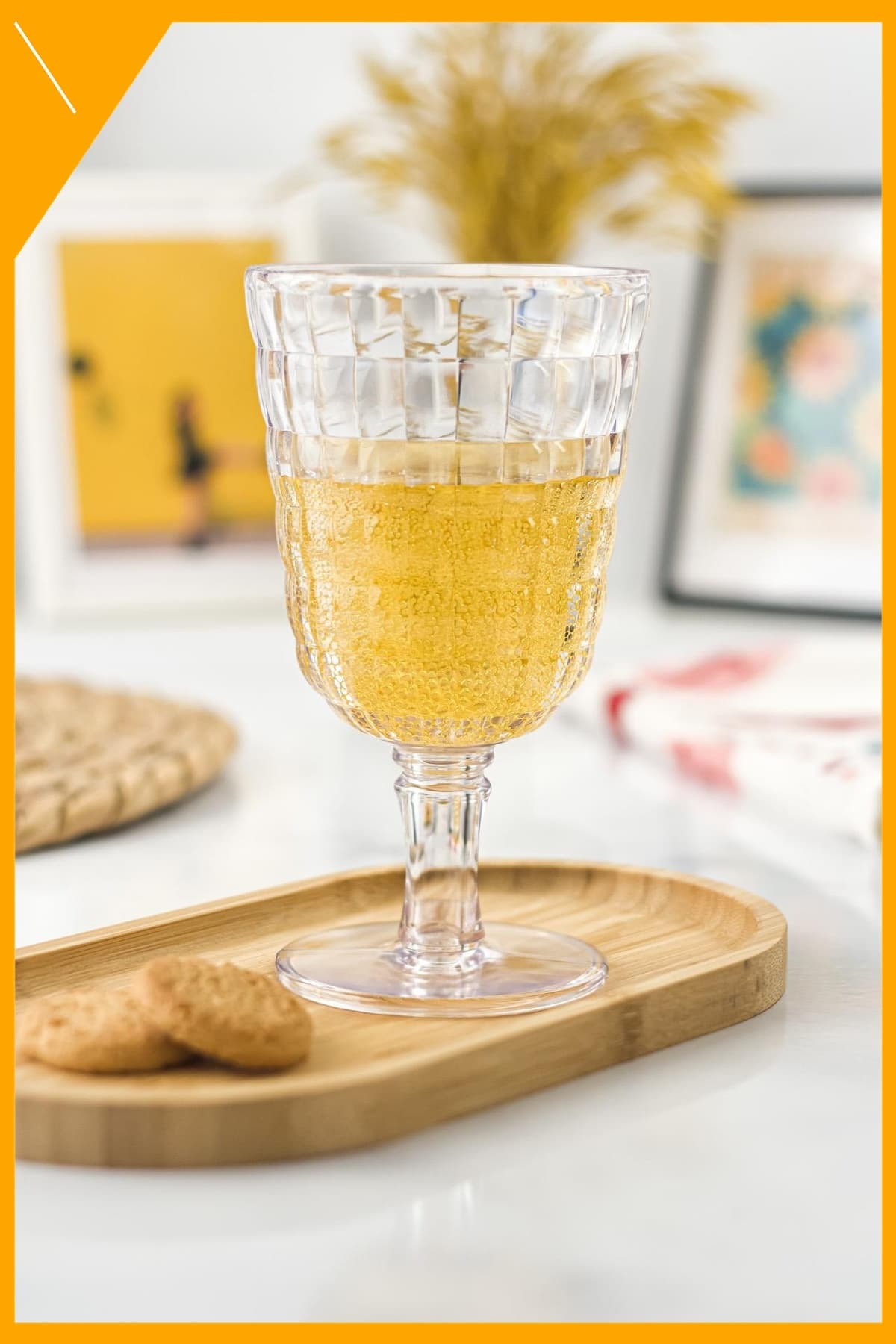 Allegra 6'lı Şeffaf Akrilik Kadeh Seti 450 ml Kırılmaz Su Bardağı