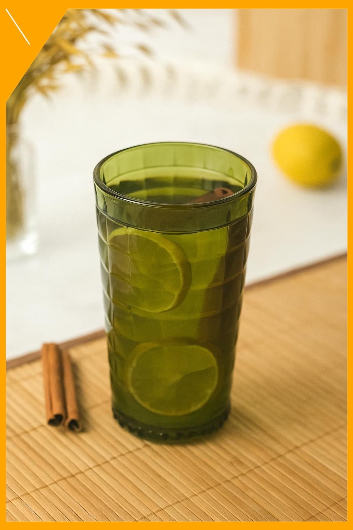 Allegra Koyu Yeşil 6'lı Kırılmaz Akrilik Bardak Seti 750 ml | Cam Görünümlü