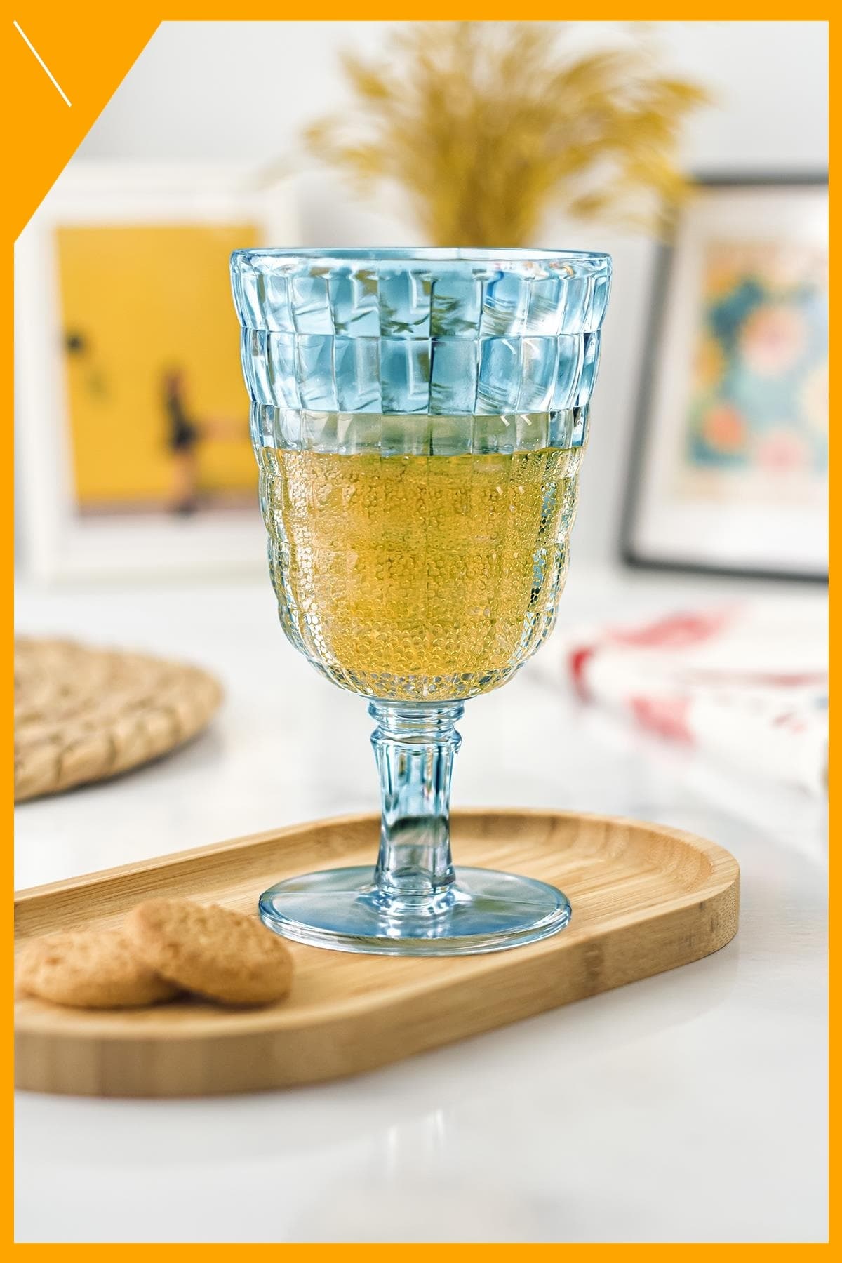 Allegra Aquamarin Kırılmaz Akrilik 6'lı Kadeh Seti 450 ml