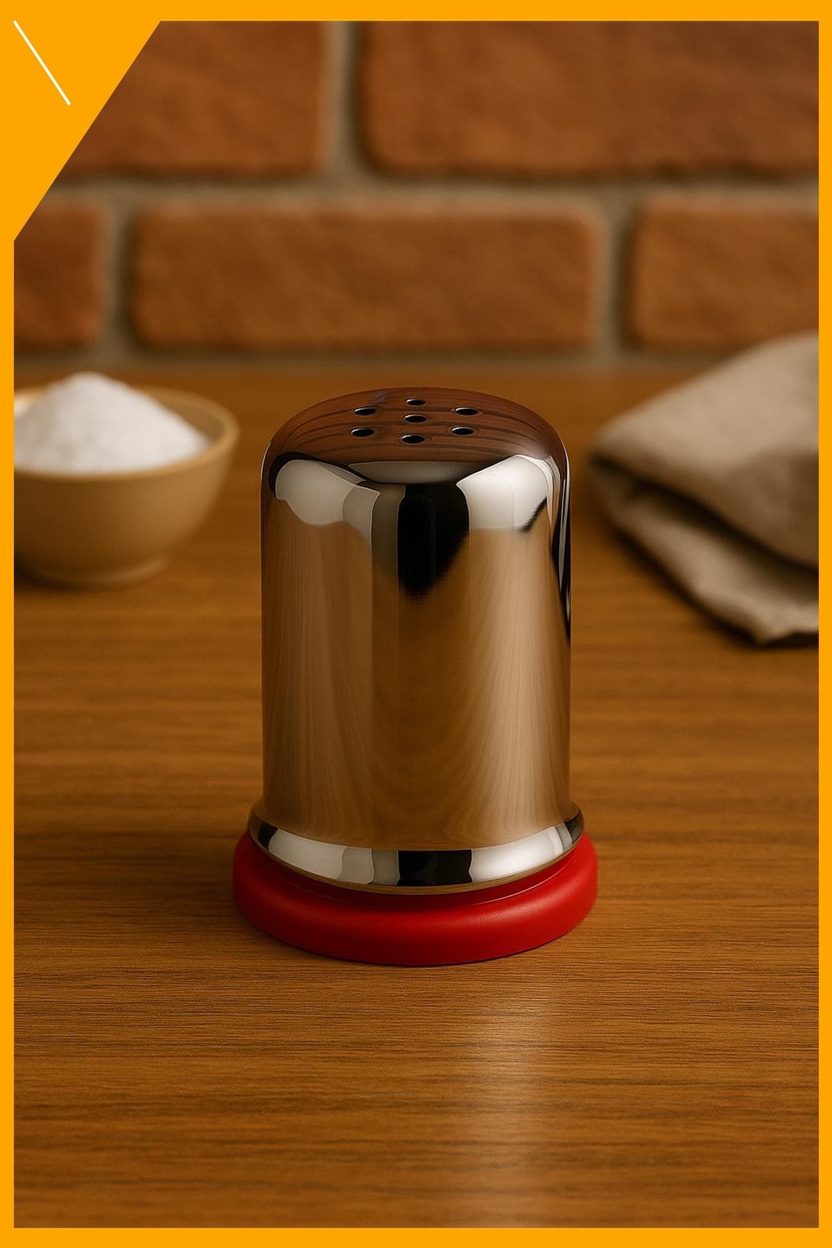 8cm Paslanmaz Çelik Biberlik - Dayanıklı ve Şık Sofra Takibi