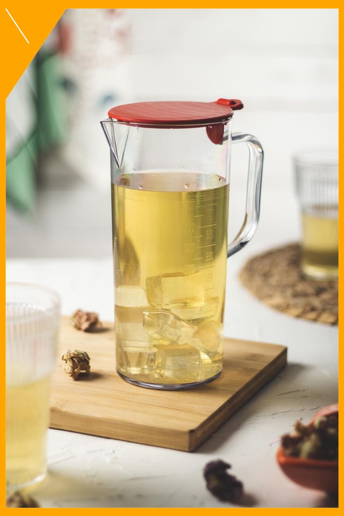 1 Lt Şeffaf Akrilik Sürahi - Kırılmaz ve BPA Özgür